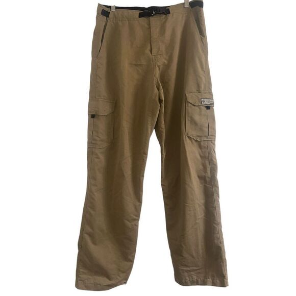 ✨Prana Breathe Men's Outdoor Hiking Cargo Sz XL Pants Beige Roll Cuff✨ - Picture 2 of 11